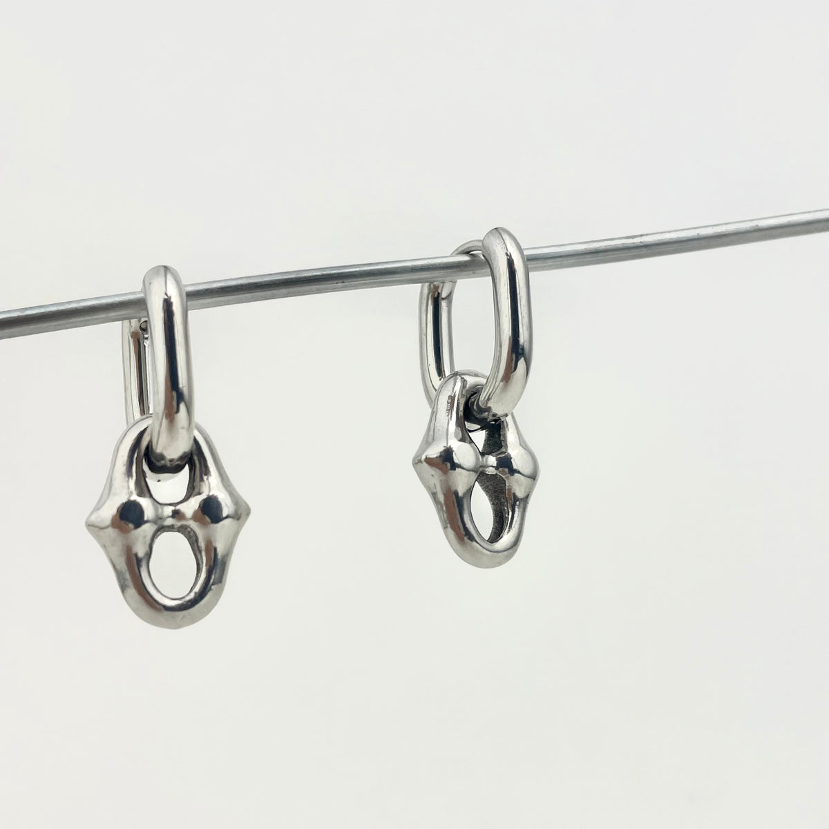 Titanium-Steel Waterproof Punk-Style Earrings