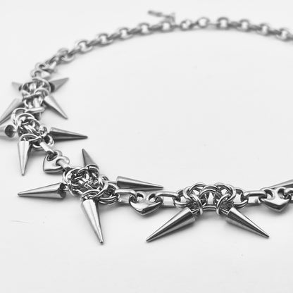 Titanium Waterproof Necklace Rivet Necklace Choker