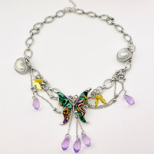Y2K Colorful Butterfly Choker