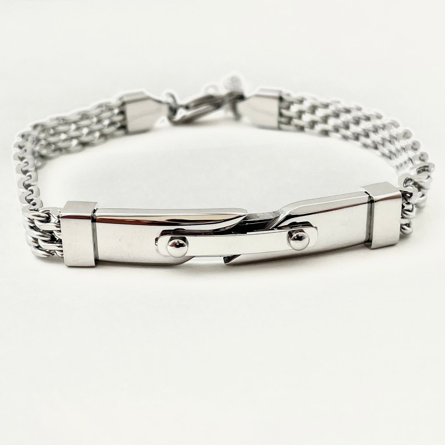 Titanium-Steel Waterproof Watch Band-Style Bracelet