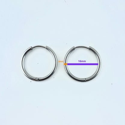 Titanium-Steel Waterproof Minimalist Earrings