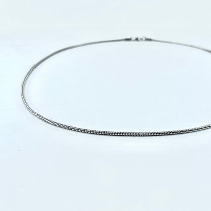 Titanium-Steel Waterproof Minimalist Snake-Bone Chain