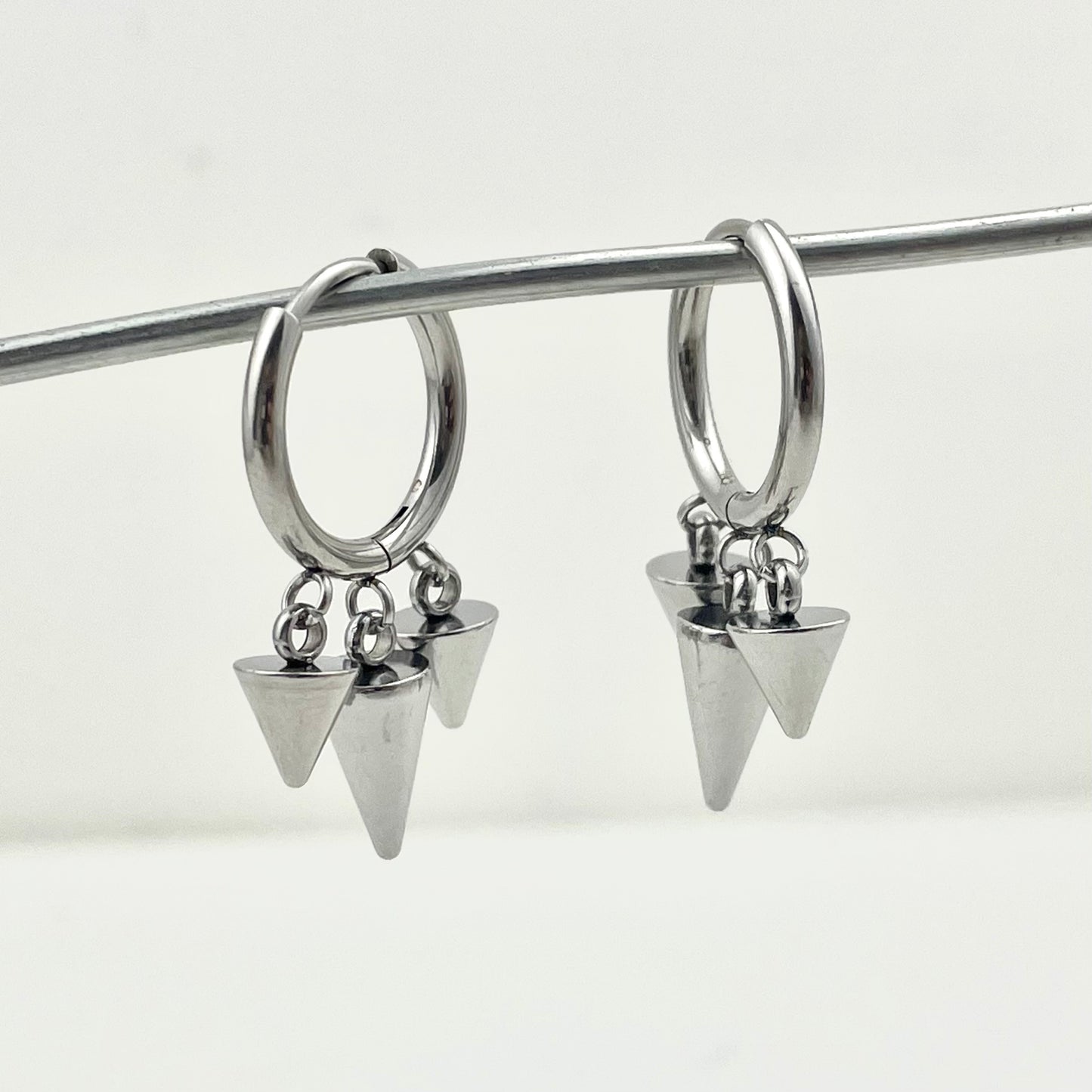 Titanium Waterproof Earring Tapered Pendant Earrings