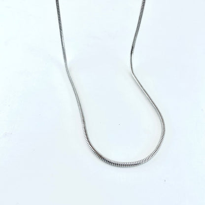 Titanium-Steel Waterproof Minimalist Snake-Bone Chain