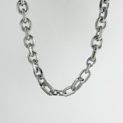 Zircon Geometric Mosaic Necklace