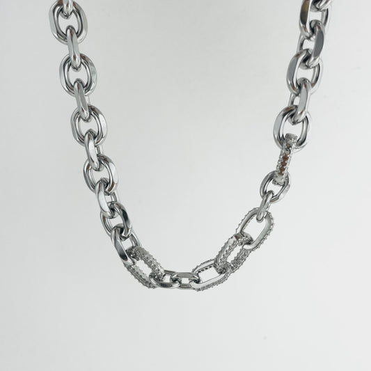 Zircon Geometric Mosaic Necklace