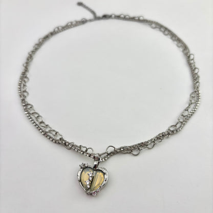 Little Heart Cute Glitter Necklace