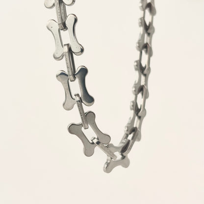 Titanium Steel Smooth Bone Knot Design Bracelet
