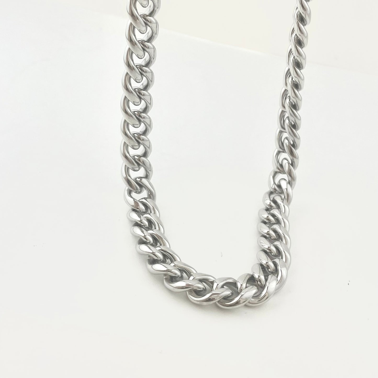 Titanium-Steel Waterproof Wide Cuban Necklace
