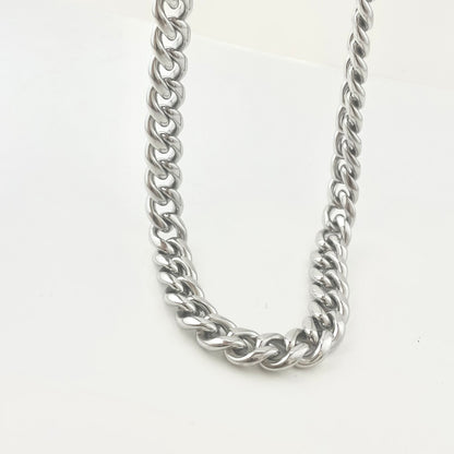 Titanium-Steel Waterproof Wide Cuban Necklace