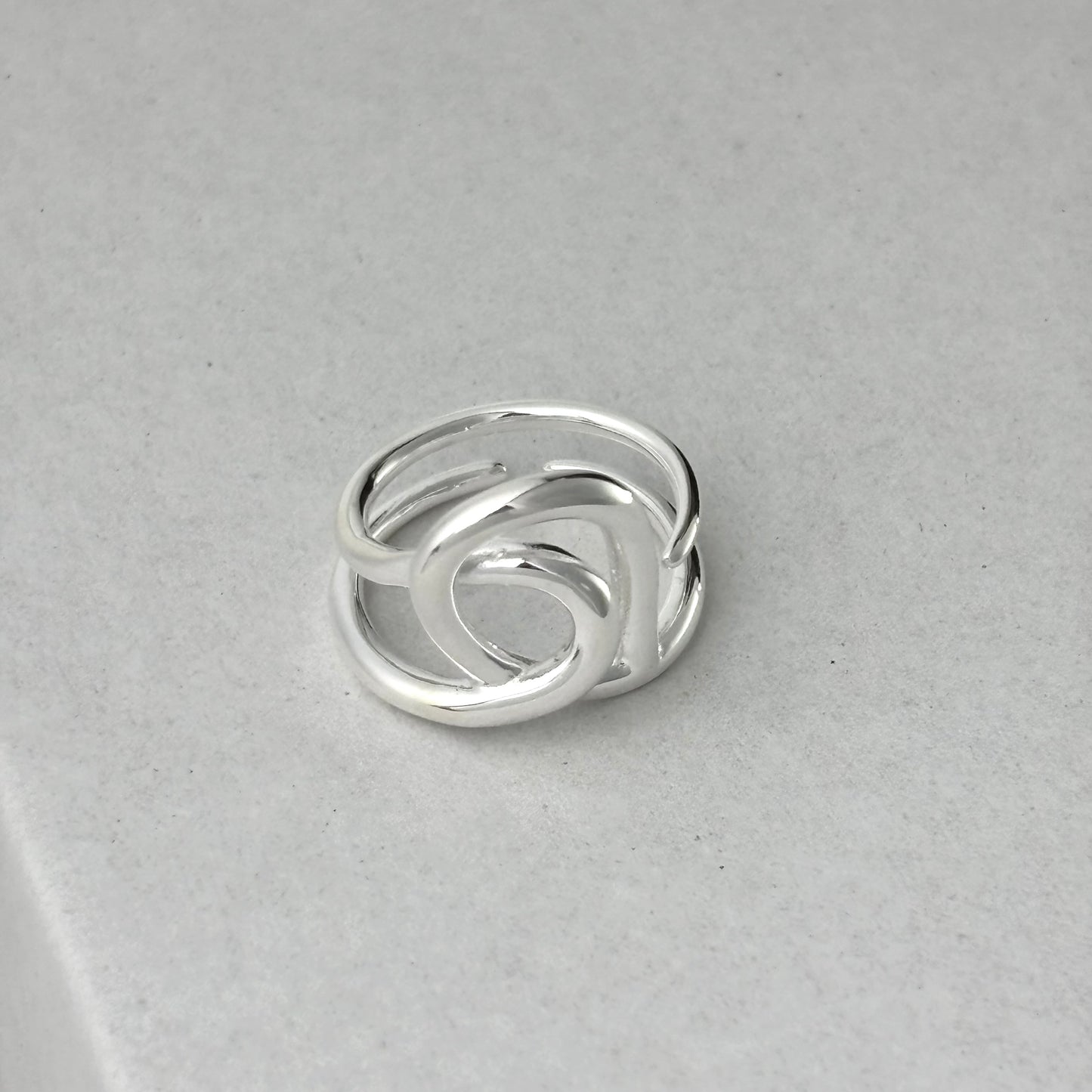 S925 Sterling Silver Designer Knot Ring