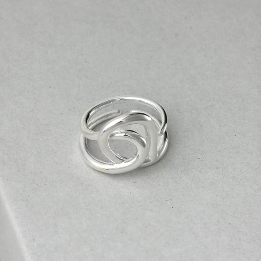 S925 Sterling Silver Designer Knot Ring