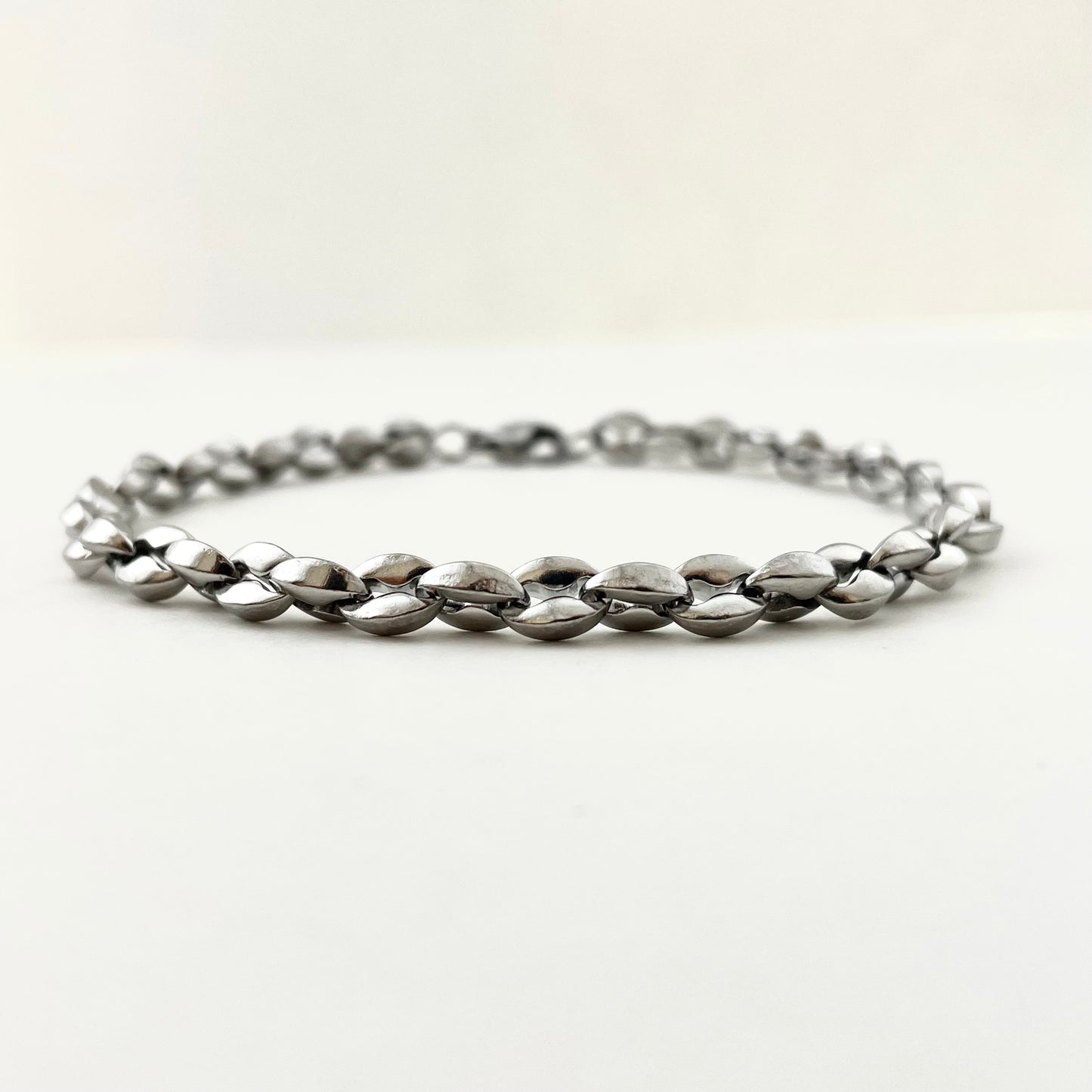 Titanium-Steel Waterproof Coffee Bean-Design Bracelet