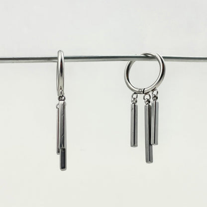 Titanium Waterproof Earring Chain Pendant Earrings