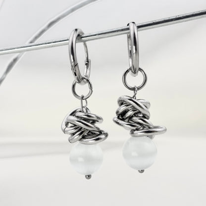 Titanium Cat's Eye Earrings