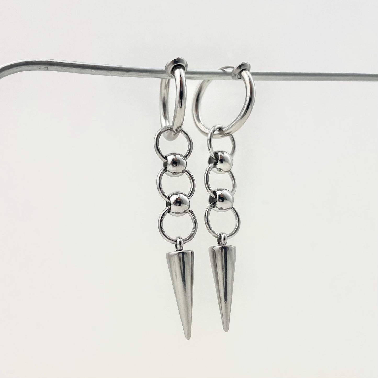 Titanium Waterproof Earring Ear Clips with Small, Tapered Coils
