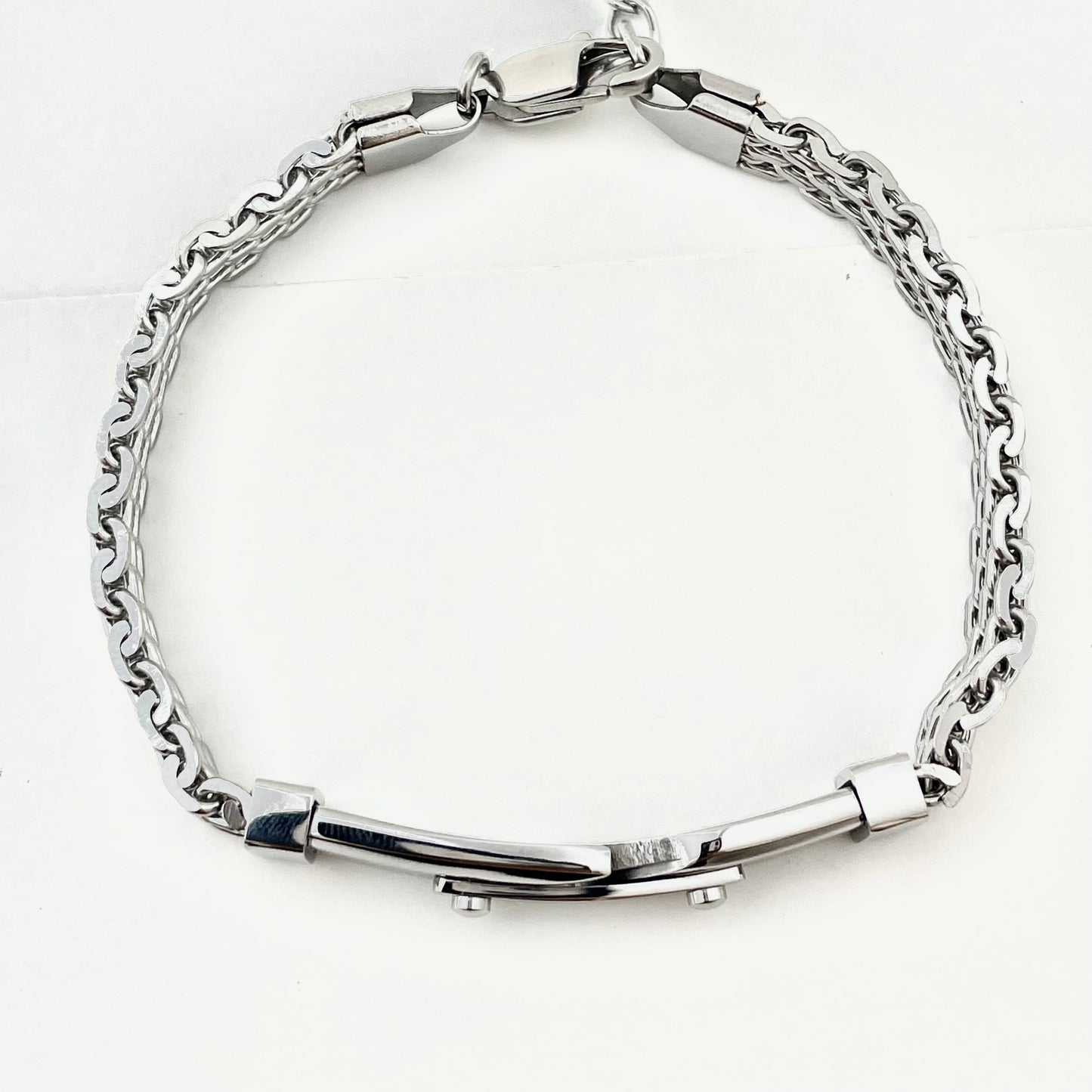 Titanium-Steel Waterproof Watch Band-Style Bracelet