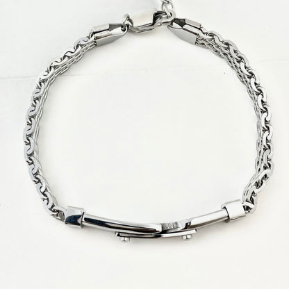 Titanium-Steel Waterproof Watch Band-Style Bracelet
