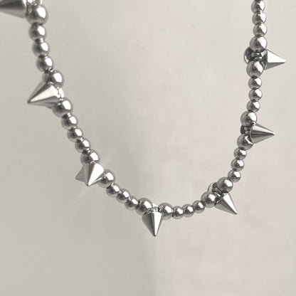 Titanium Steel Rivet Chain Necklace