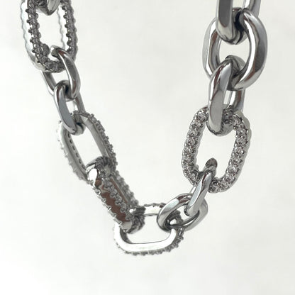 Zircon Geometric Mosaic Bracelet