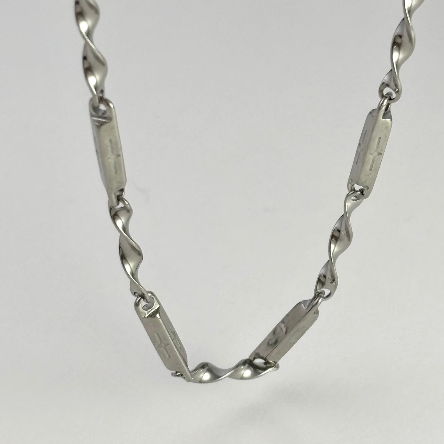 Titanium Steel Bamboo Patchwork Necklace（45/55）