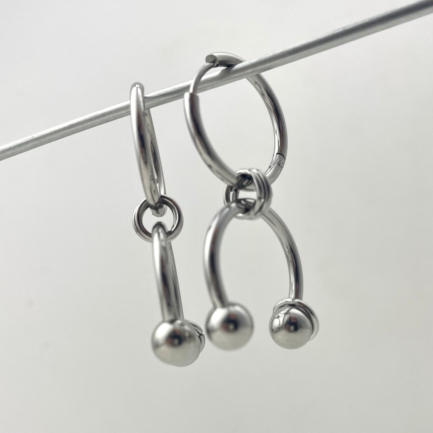 Horseshoe Clamp Spliced Earrings