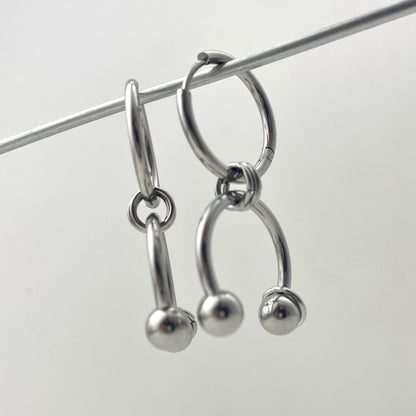 Horseshoe Clamp Spliced Earrings