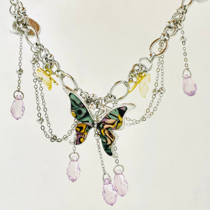 Y2K Colorful Butterfly Choker
