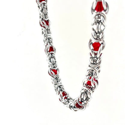 Titanium Steel Waterproof Stone-Inlaid Necklace