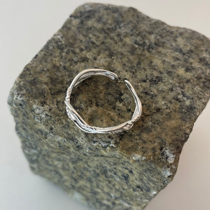 S925 Sterling Silver Multi-Layer Twisted Ring