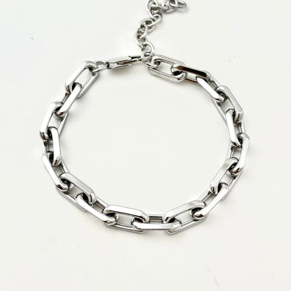 Titanium-Steel Waterproof Beveled-Edge Bracelet