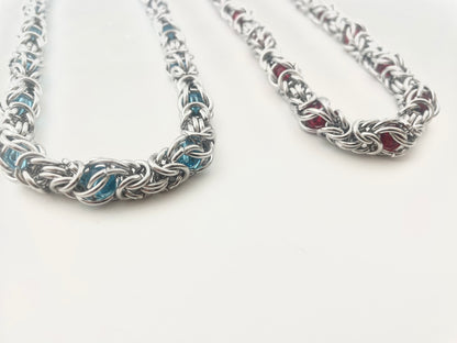 Titanium Steel Waterproof Stone-Inlaid Necklace