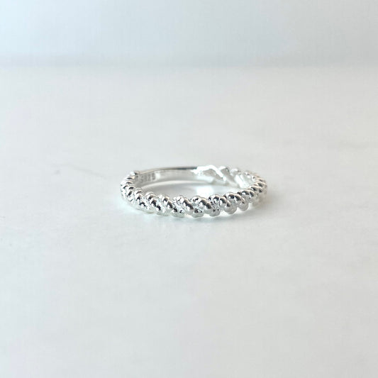S925 Sterling Silver Twisted Ring