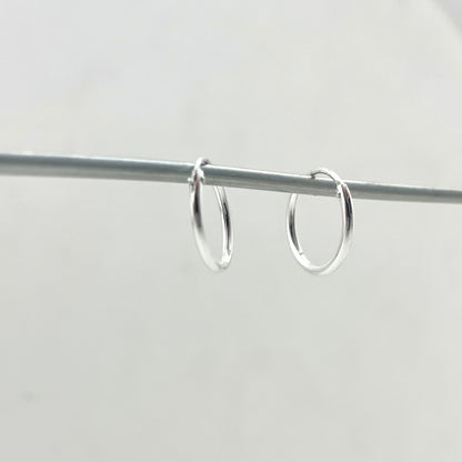 S925 Sterling Silver Hollow Tube Earrings