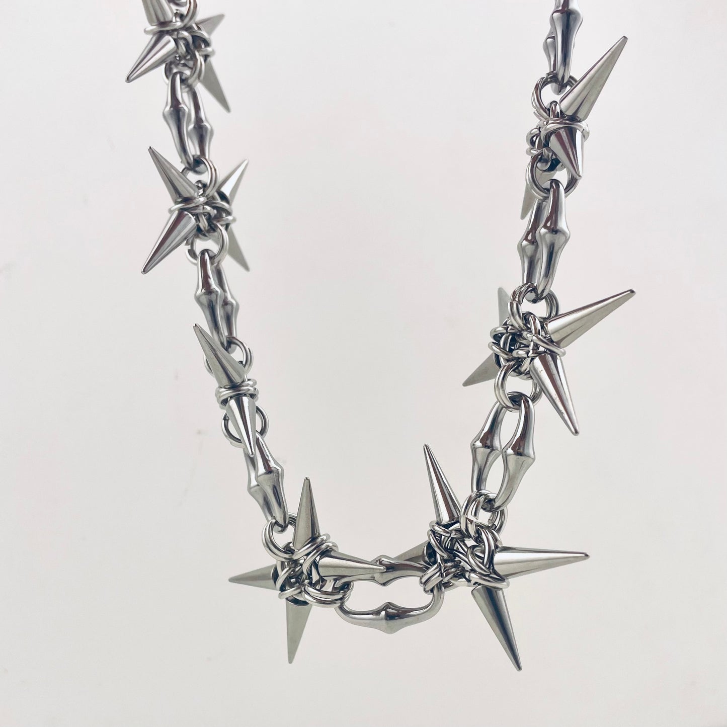Titanium Waterproof Necklace Rivet Necklace Choker