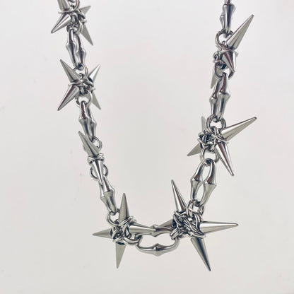 Titanium Waterproof Necklace Rivet Necklace Choker