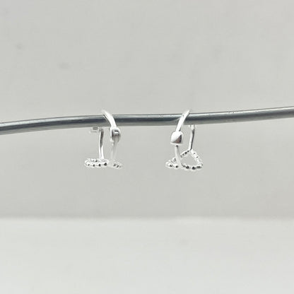 S925 Openwork Heart Earrings