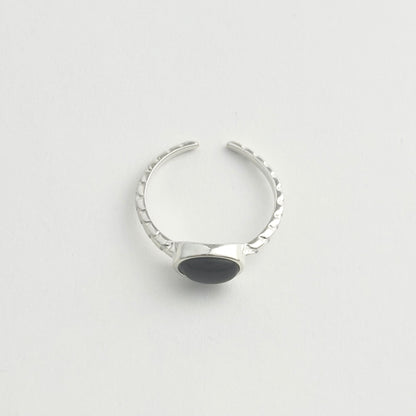 S925 Sterling Silver Onyx New Chinese Style