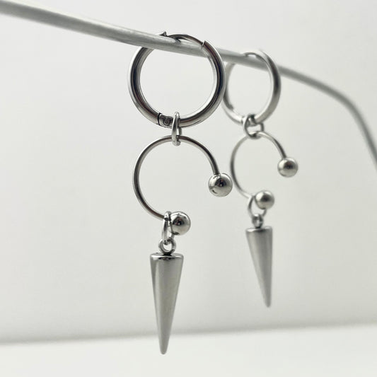 Titanium Waterproof Earring Horseshoe Rivet Stud Earrings