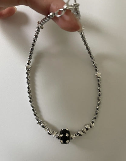 Black Planet Star Necklace