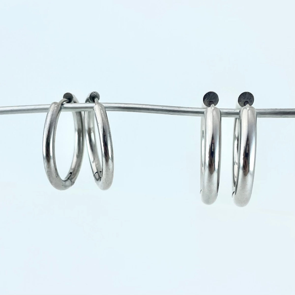 Titanium-Steel Waterproof Minimalist Earrings