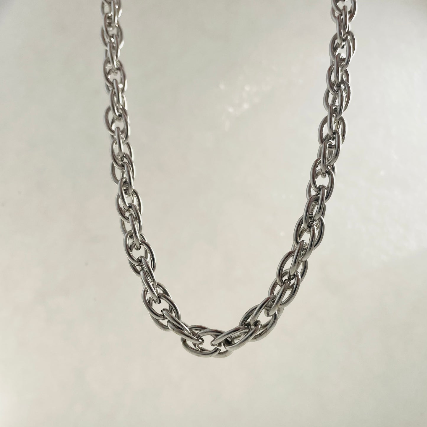 Titanium Steel Loop-Link Necklace