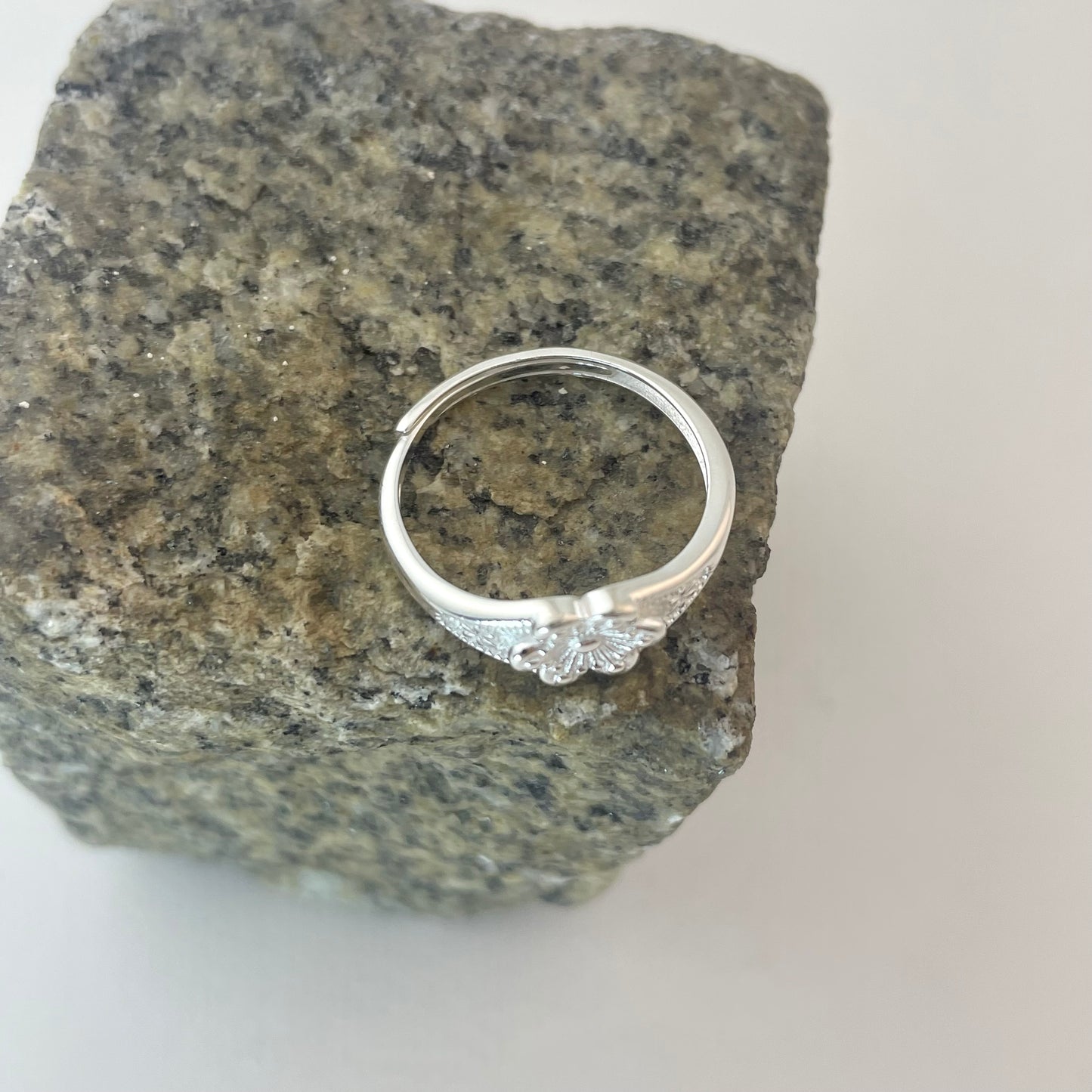 S925 Sterling Silver Flower Design Ring