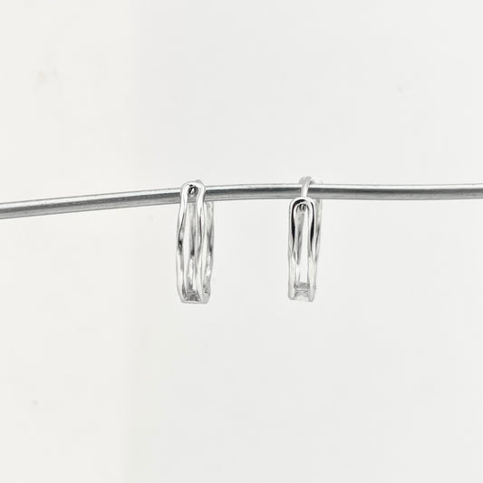 S925 Sterling Silver Light Luxury Earrings Hoops