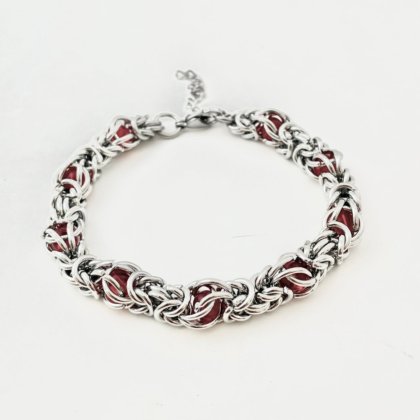 Titanium-Steel Waterproof Bracelet with Inlaid Stones