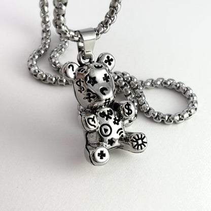 Violent Bear titanium necklace