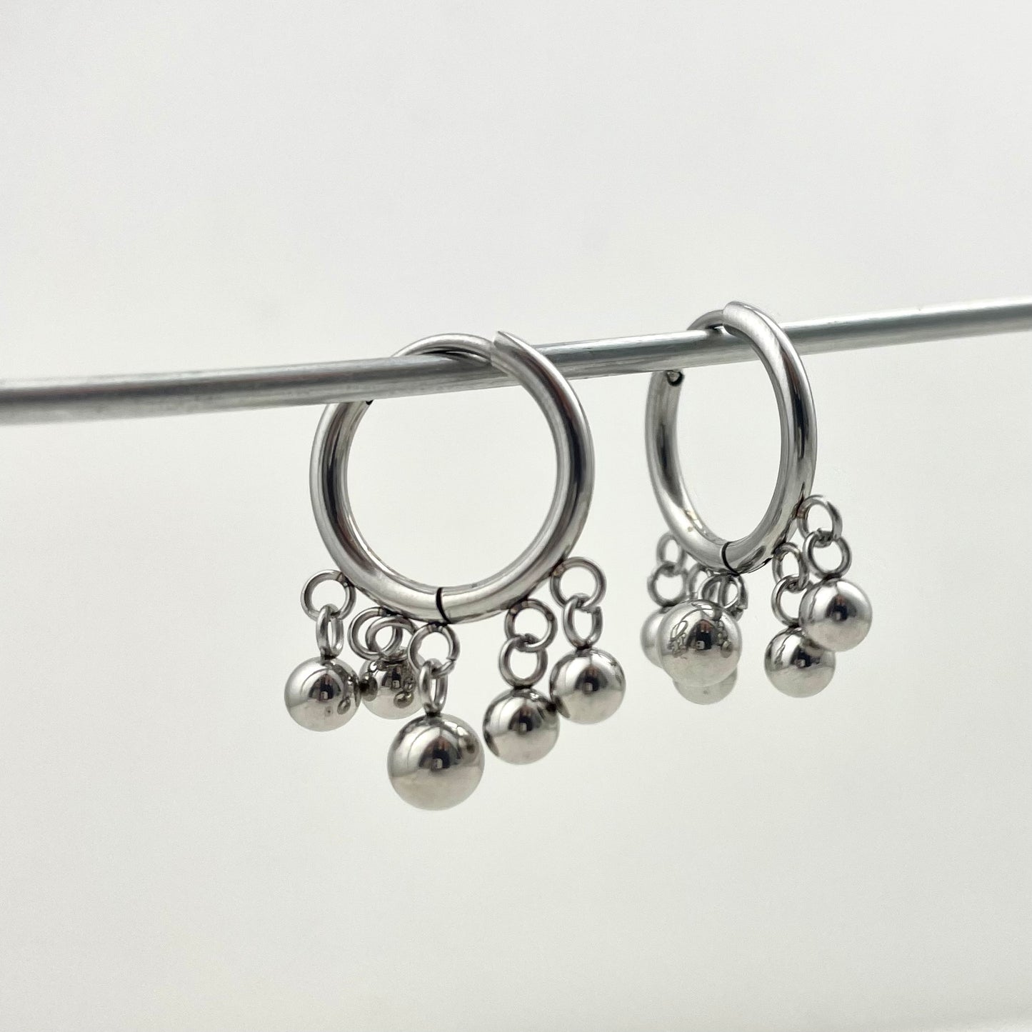 Titanium Waterproof Earring Ball Pendant Earrings