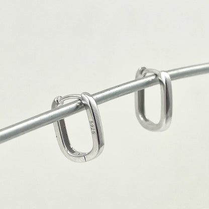 S925 Sterling Silver Geometric Earrings