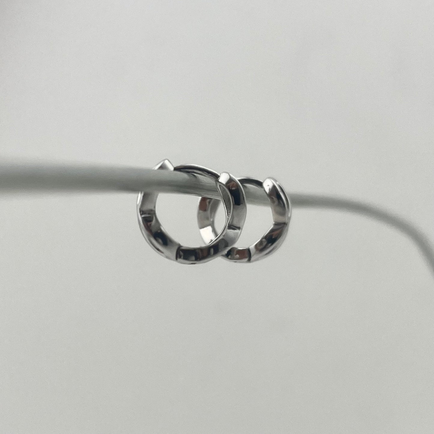 S925 Sterling Silver Geometric Cross Earrings