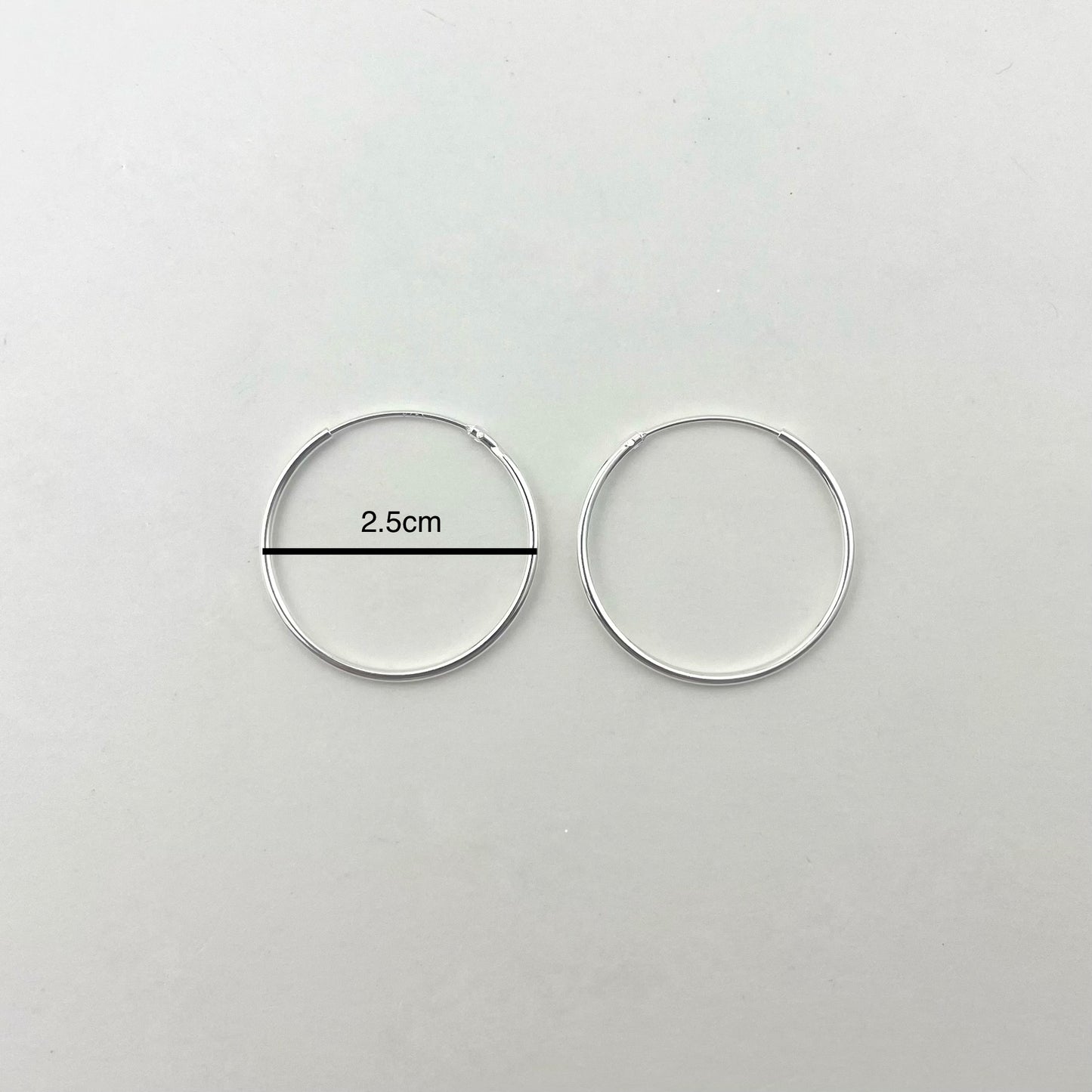 S925 Sterling Silver Hollow Tube Earrings